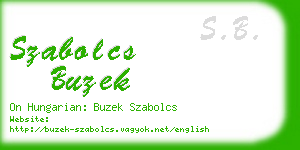 szabolcs buzek business card
